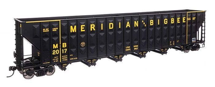 73′ Greenville 7,000 Cubic Foot Wood Chip Hopper - Ready to Run -- Meridian & Bigbee 2017, HO, WalthersMainline 56352
