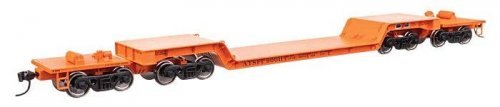 81′ 8-Axle Depressed Center Flatcar - Ready to Run -- Santa Fe 90012, HO, WalthersMainline 50226
