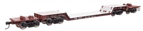 81′ 8-Axle Depressed Center Flatcar - Ready to Run -- Norfolk & Western 70111, HO, WalthersMainline 50233