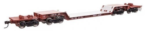 81′ 8-Axle Depressed Center Flatcar - Ready to Run -- Southern 50020, HO, WalthersMainline 50234
