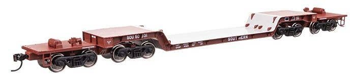 81′ 8-Axle Depressed Center Flatcar - Ready to Run -- Southern 50031, HO, WalthersMainline 50236