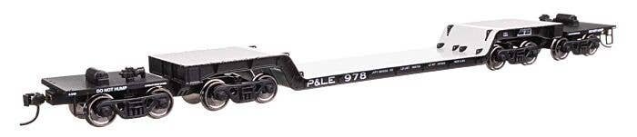 81′ 8-Axle Depressed Center Flatcar - Ready to Run -- Pittsburgh & Lake Erie 978, HO, WalthersMainline 50241