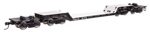81′ 8-Axle Depressed Center Flatcar - Ready to Run -- Pittsburgh & Lake Erie 979, HO, WalthersMainline 50242