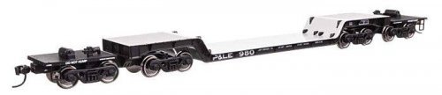 81′ 8-Axle Depressed Center Flatcar - Ready to Run -- Pittsburgh & Lake Erie 980, HO, WalthersMainline 50243