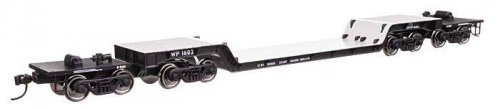 81′ 8-Axle Depressed Center Flatcar - Ready to Run -- Western Pacific(TM) 1602, HO, WalthersMainline 50245