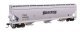 60′ NSC 5150 3-Bay Covered Hopper - Ready to Run -- Richardson TRGX 855060, HO, WalthersMainline 7752