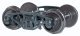 Freight Car Trucks -- Bettendorf Trucks 1 Pair, HO, Accurail Inc 100
