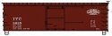 36′ Double-Sheathed Wood Boxcar, Steel Roof, Wood Ends - Kit -- Illinois Terminal 8035 (Boxcar Red), HO, Accurail Inc 1811