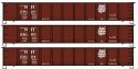 AAR 41′ Steel Gondola 3-Pack - Kit -- New Haven 58129, 58163, 58194 (Boxcar Red, Script Logo), HO, Accurail Inc 37674