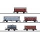 Class Ae 6/8 Freight 5-Car Set - 3-Rail - Ready to Run -- 1 Each: J2d Box w/Brake Cab, J2, G10 & Typo F Boxcars, 2-Axle Tank (Er