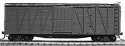 40′ Single-Sheathed Wood Boxcar w/Wood Doors & Steel Ends - Kit -- Undecorated, HO, Accurail Inc 4300