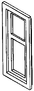 Window sngl interlock 4/, HO, Alexander Scale 2516