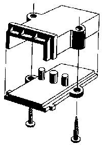 Coupler Pockets pkg(2) -- Screw Mounting, HO, Alexander Scale 6003