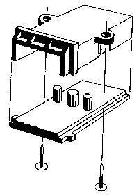 Coupler Pockets pkg(2) -- Pin Mounting, HO, Alexander Scale 6004