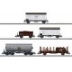 Era III DSB Freight Car Set - 3-Rail - Ready to Run -- Danish State Railways DSB PUR Gondola, ZF Fish Car, IAL Insulated Box, ZE