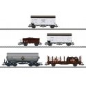 Era III DSB Freight Car Set - 3-Rail - Ready to Run -- Danish State Railways DSB PUR Gondola, ZF Fish Car, IAL Insulated Box, ZE