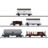 Era III DSB Freight Car Set - 3-Rail - Ready to Run -- Danish State Railways DSB PUR Gondola, ZF Fish Car, IAL Insulated Box, ZE