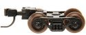 Talgo-Type Freight Car Trucks with Accumate Knuckle Couplers -- 70-Ton Roller Bearing 1 , N, Atlas Model Railroad Co. 22056