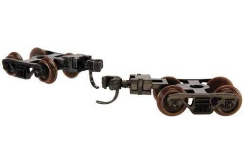 Talgo-Type Freight Car Trucks with Accumate Knuckle Couplers -- 70-Ton Roller Bearing wi, N, Atlas Model Railroad Co. 22081