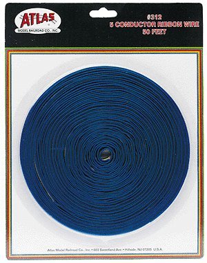 5-Conductor Ribbon Wire -- 50′ 15.2m, All Scales, Atlas Model Railroad Co. 312