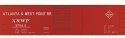 Railroad Decal Set -- Atlanta & West Point 40′ Steel Single-Door Boxcar, S, Tichy Train Group 10065S