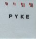 Decal Set -- For Pyke Crane (247-7015 Discontinued), HO, Custom Finishing 7815