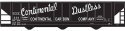 Railroad Decal Set -- Continental Carbon Co. Covered Hopper (Script Lettering), HO, Tichy Train Group 10124