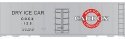 Railroad Decal Set -- Cardox CDCX Dry-Ice Reefer, HO, Tichy Train Group 10134