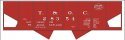 Railroad Decal Set -- Toledo and Ohio Central NYC USRA 2-Bay Hopper (Boxcar Red Car), N, Tichy Train Group 10277N