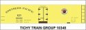 Railroad Decal Set -- Northern Pacific 40′ Wood Reefer (yellow car), HO, Tichy Train Group 10348