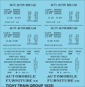Railroad Decal Set -- 36` and 40` Wood Boxcar Data (black), N, Tichy Train Group 10351N