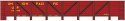 Railroad Decal Set -- Union Pacific GS Wood Gondola (Yellow Lettering), HO, Tichy Train Group 10175