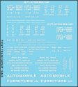 Railroad Decal Set -- 36`, 40` Boxcar Data, Gothic Lettering (white), N, Tichy Train Group 10445N