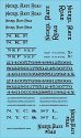 Railroad Decal Set -- Nickel Plate Road Roadname Set (black), N, Tichy Train Group 10418N