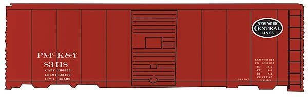 Railroad Decal Set -- Pittsburgh & Lake Erie/PMcK&Y 40′ Rebuilt USRA Steel Boxcar (NYC System , HO, Tichy Train Group 10146