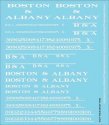 Railroad Decal Set -- Boston & Albany Roadname Set (white), HO, Tichy Train Group 10405