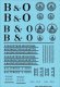 Railroad Decal Set -- Baltimore & Ohio Roadname Set (black), HO, Tichy Train Group 10422