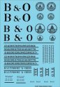 Railroad Decal Set -- Baltimore & Ohio Roadname Set (black), HO, Tichy Train Group 10422