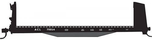Railroad Decal Set -- Atlantic Coast Line 40′ Pulpwood Flatcar, HO, Tichy Train Group 10152