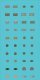 Railroad Decal Set -- 20 Assorted Pairs of Raised-Print Builders Plates, N, Tichy Train Group 10183N