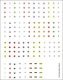 Railroad Decal Set -- Hazardous Materials Placards pkg(170), HO, Tichy Train Group 10259