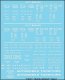 Railroad Decal Set -- 40`, 50` Boxcar Data, Gothic Lettering (white), HO, Tichy Train Group 10447