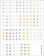 Railroad Decal Set -- Hazardous Materials Placards (170 Placards), N, Tichy Train Group 10259N