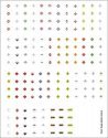 Railroad Decal Set -- Hazardous Materials Placards (170 Placards), N, Tichy Train Group 10259N