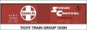 Railroad Decal Set -- Santa Fe 40′ Steel Boxcar (red car, Shock Control, Large Logo), N, Tichy Train Group 10395N