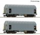 2 piece set: Slide tarpaulin wagons, CD Cargo, TT, Roco 6680025