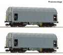 2 piece set: Slide tarpaulin wagons, CD Cargo, TT, Roco 6680025