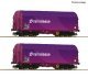 2 piece set: Slide tarpaulin wagons, Railrelease, TT, Roco 6680024