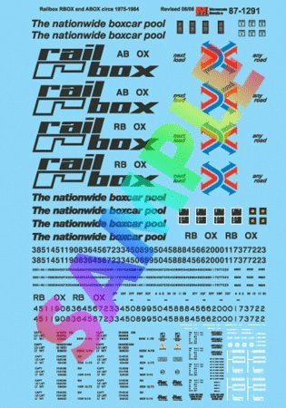 RBOX & ABOX -- Railbox -- Circa 1975-1984, N, Microscale Industries Inc 601291