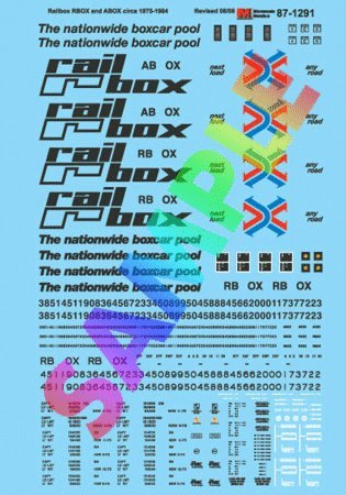 RBOX & ABOX -- Railbox -- Circa 1975-1984, N, Microscale Industries Inc 601291